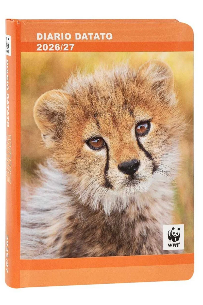 Diario Scuola 12 Mesi Datato 2026/2027 Leopardo Fotografico WWF