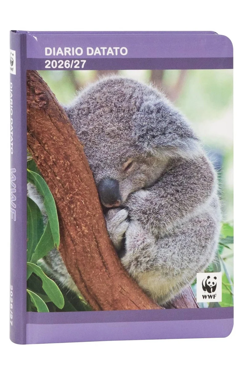 Diario Scuola 12 Mesi Datato 2026/2027 Koala Fotografico WWF