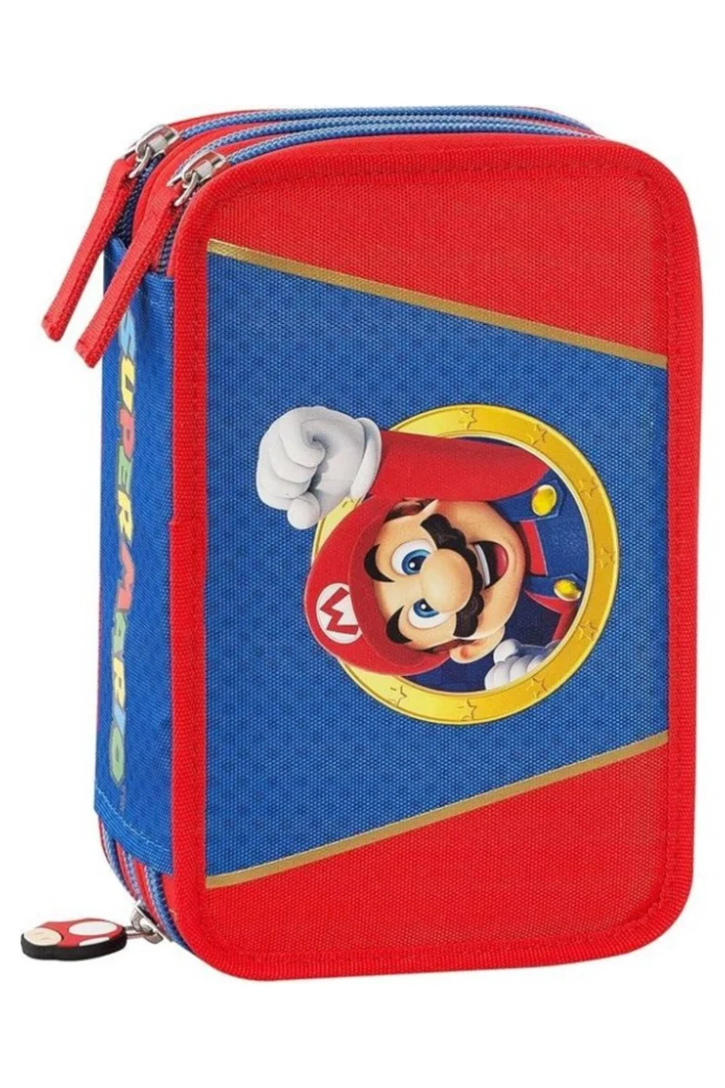 Astuccio Completo 3 Zip Super Mario