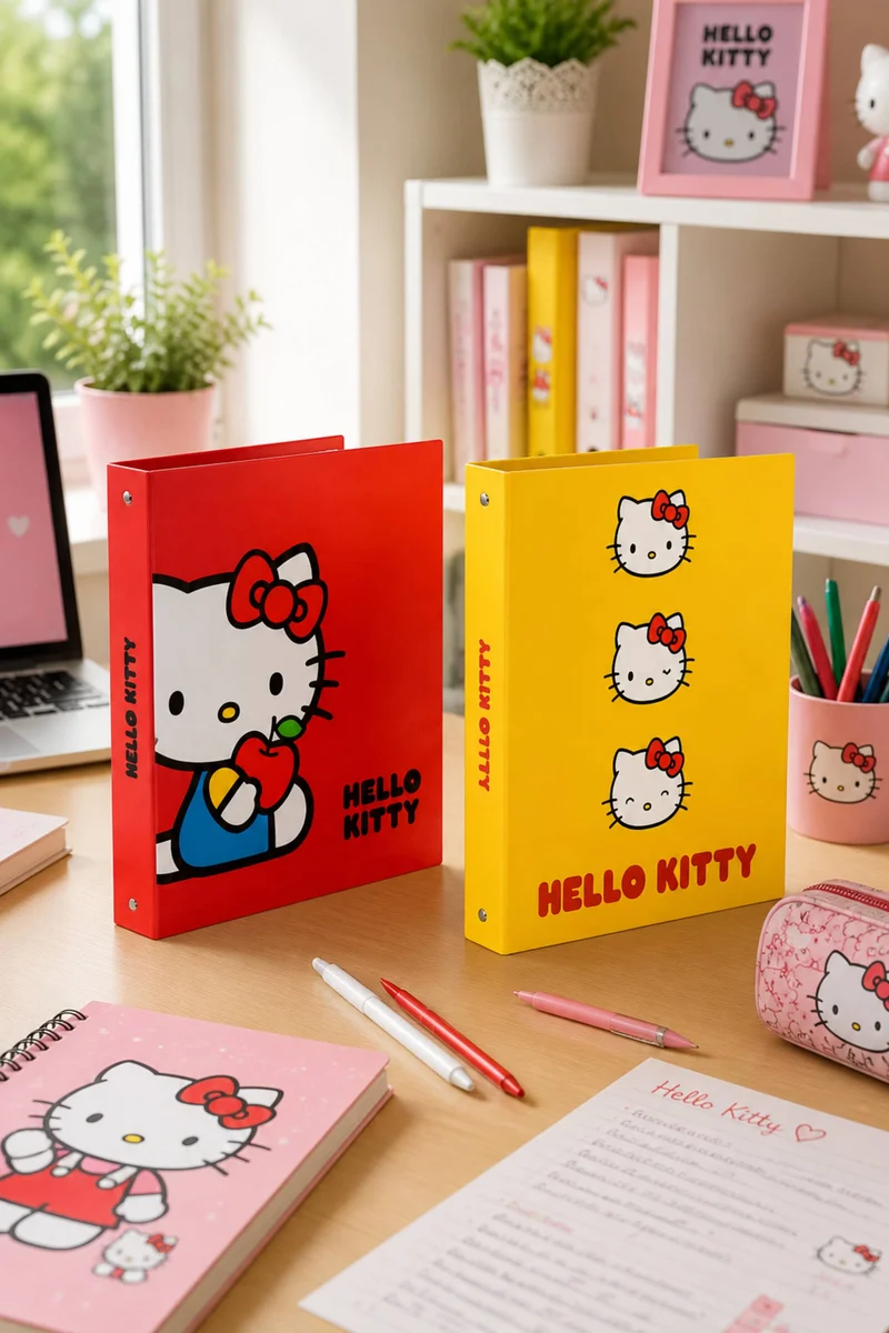 Maxi Raccoglitore Ad Anelli Hello Kitty