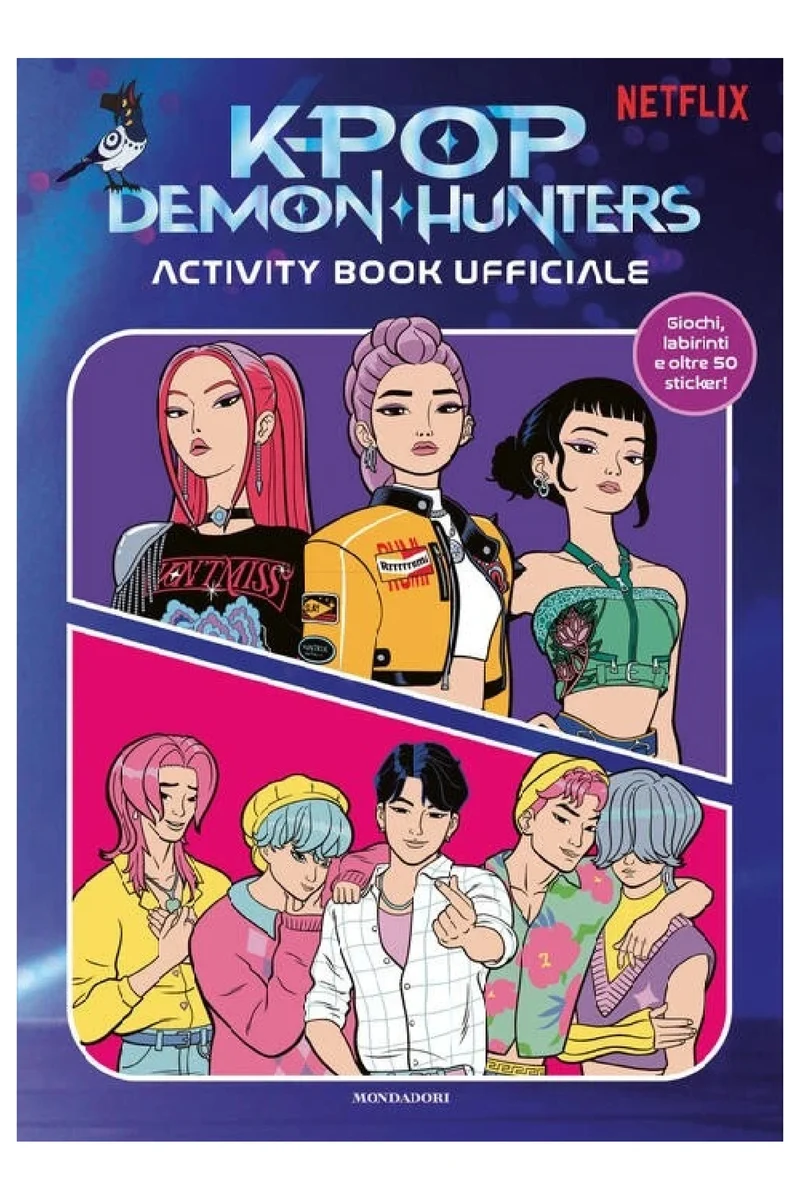 Activity Book Ufficiale Con Adesivi Giochi E Sticker K-Pop Demon Hunters