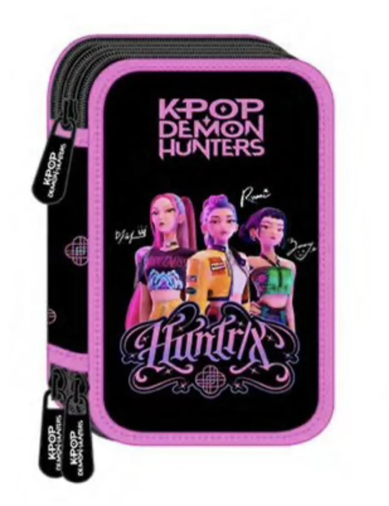Astuccio Completo 3 Zip K-Pop Demon Hunters