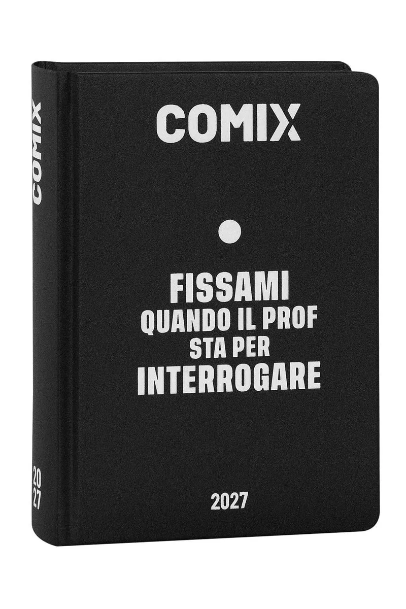 Diario Agenda 16 Mesi Datato 2026/2027 Comix Black & White