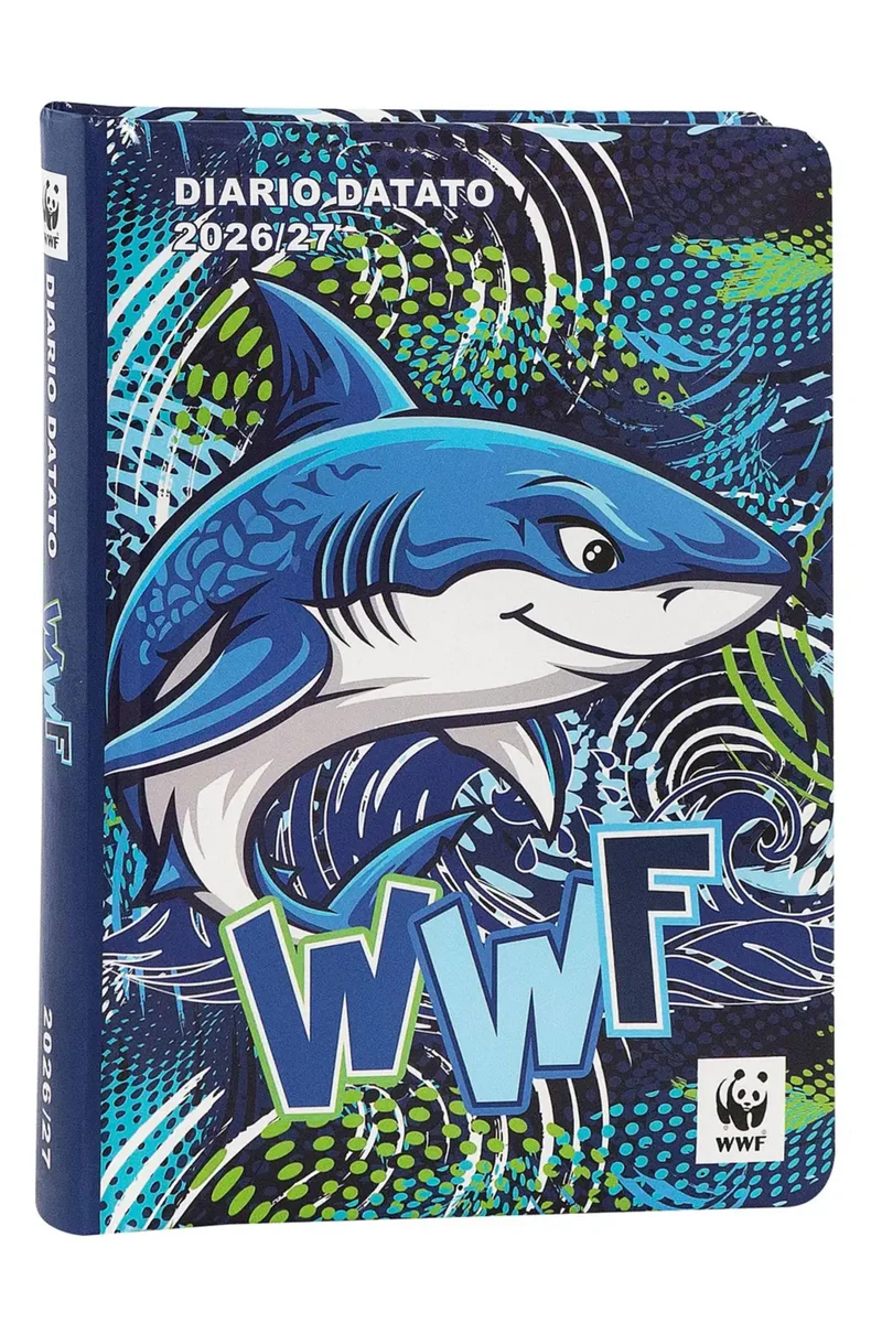 Diario Scuola 12 Mesi Datato 2026/2027 Squalo Illustrato WWF