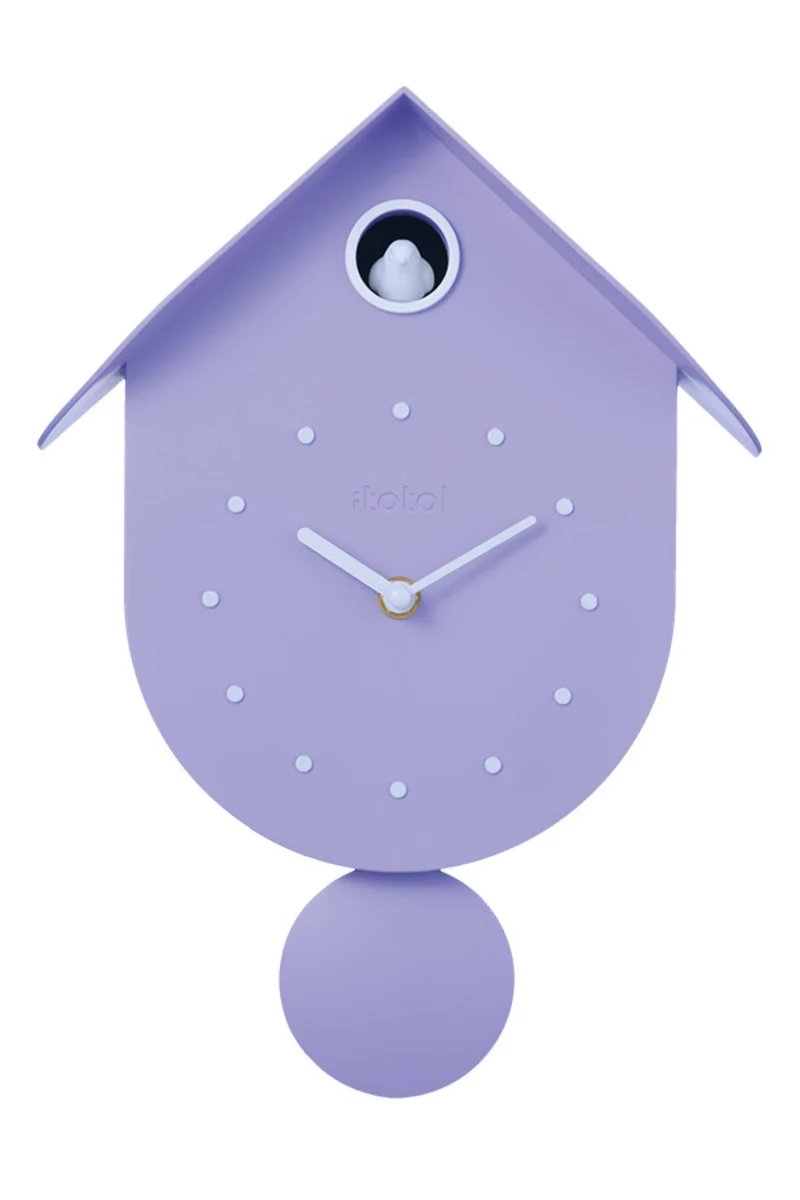 Orologio A Cucù Uccellino Viola Pastello iTotal