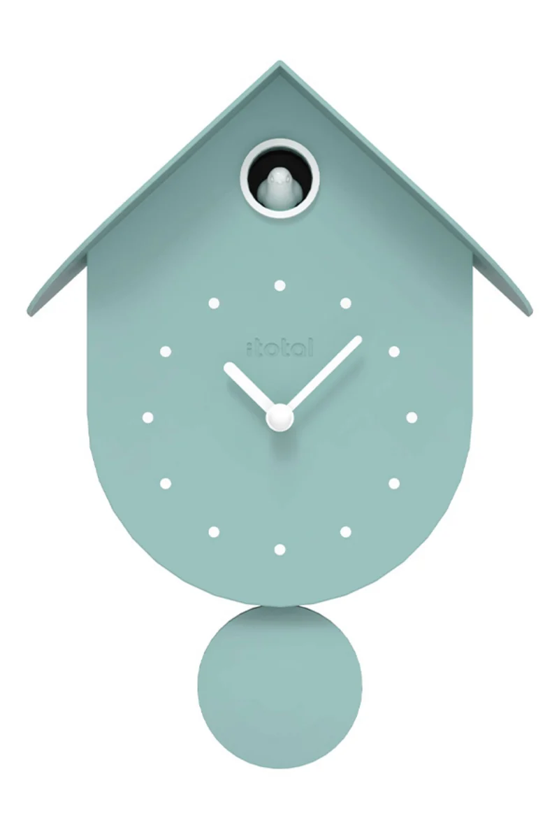 Orologio A Cucù Uccellino Verde Pastello iTotal