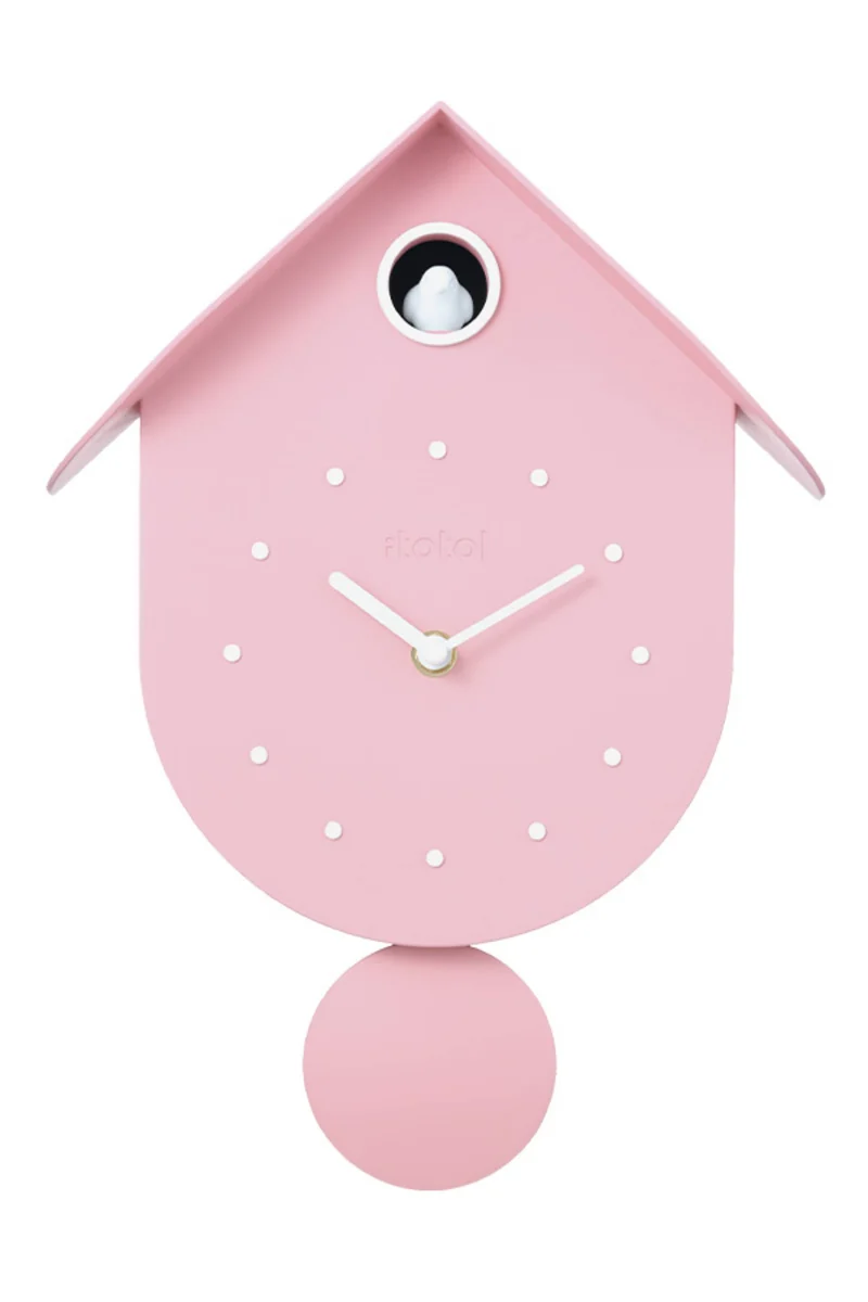 Orologio A Cucù Uccellino Rosa Pastello iTotal