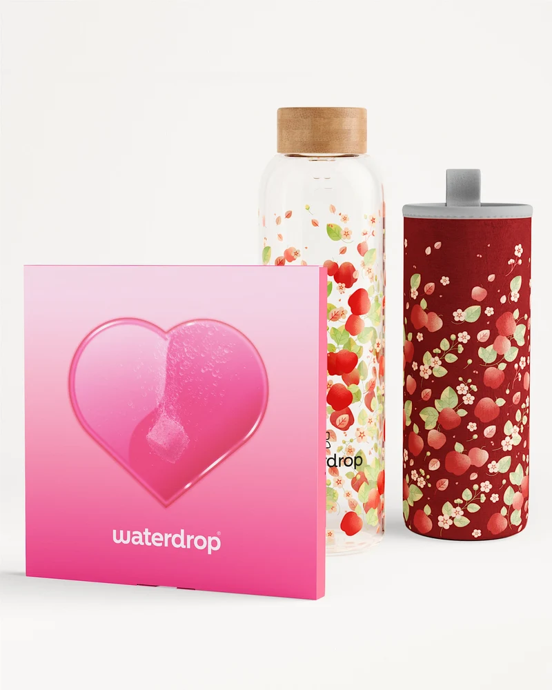 Set Cuore in Vetro