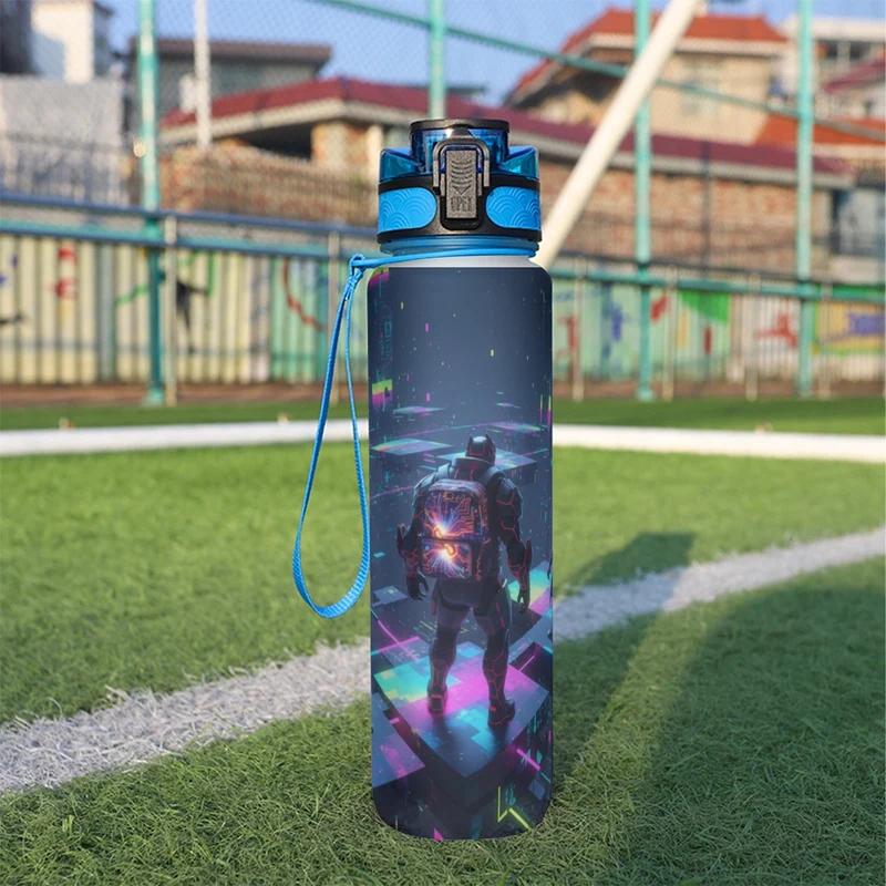 Borraccia Sportiva 950ml con Design — Sport Water Bottle
