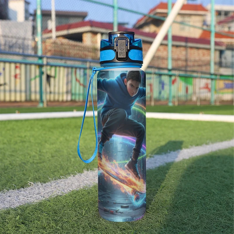Borraccia Sportiva 950ml con Design — Sport Water Bottle