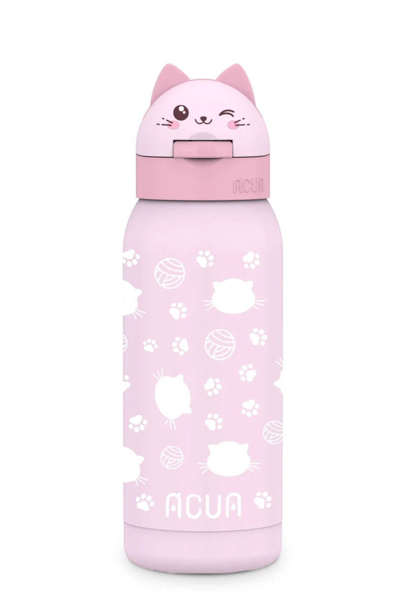 Borraccia Termica In Acciaio Inox Acua Kids Gatto 350ml