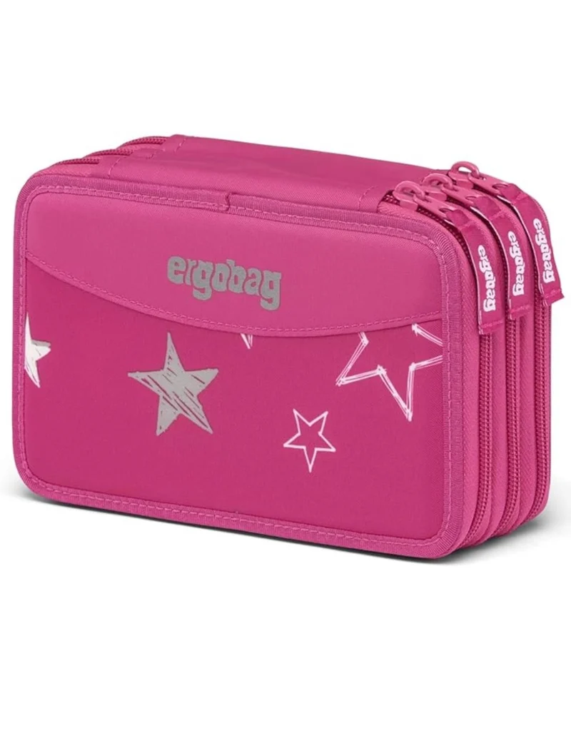 Astuccio Completo 3 Zip Ergobag Rosa