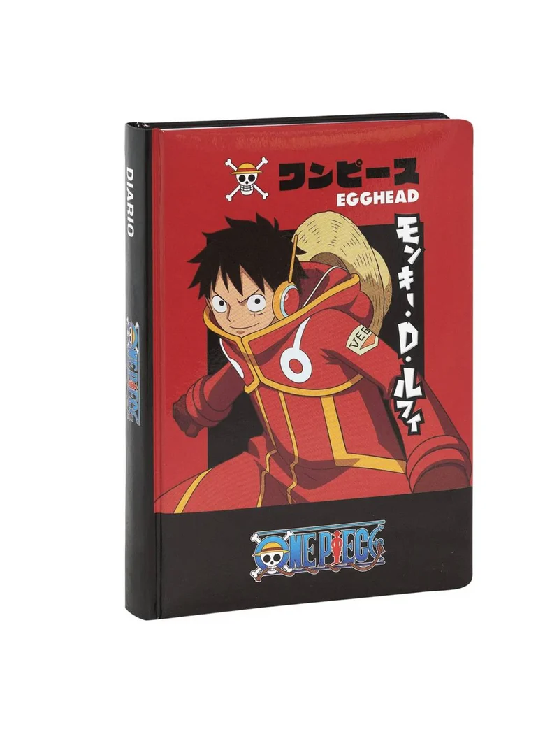 Diario 12 Mesi One Piece Nero Non Datato