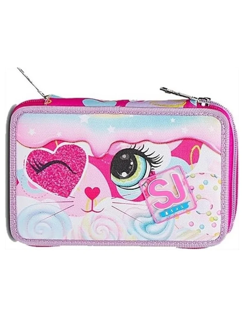 Astuccio Completo 3 Zip Seven Sj Gang Heart Lolly