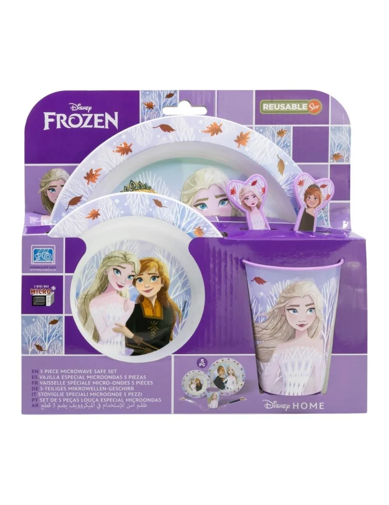 Set Pappa Per Bambini Disney Frozen 5pz