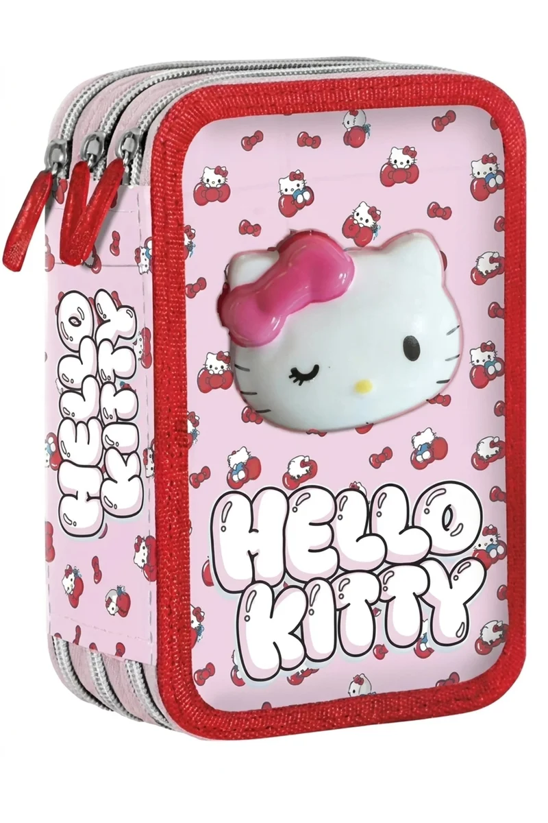 Astuccio Completo 3Zip Squishy Hello Kitty