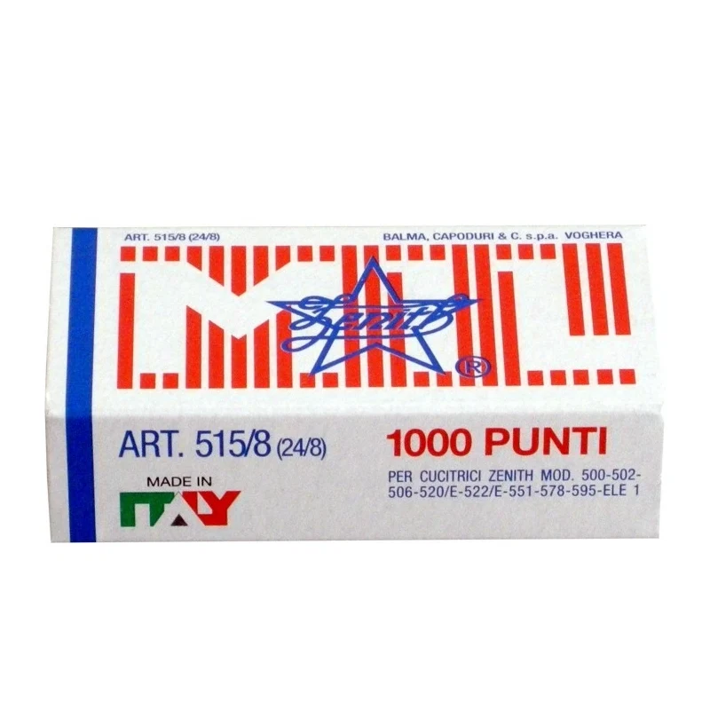 Zenith Punti Per Cucitrici 515/8 (24/8) 1000 Punti