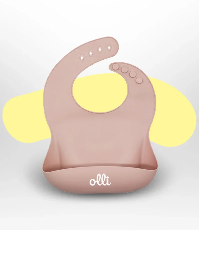 Bavaglino In Silicone Morbido Rosa Chiaro Olli