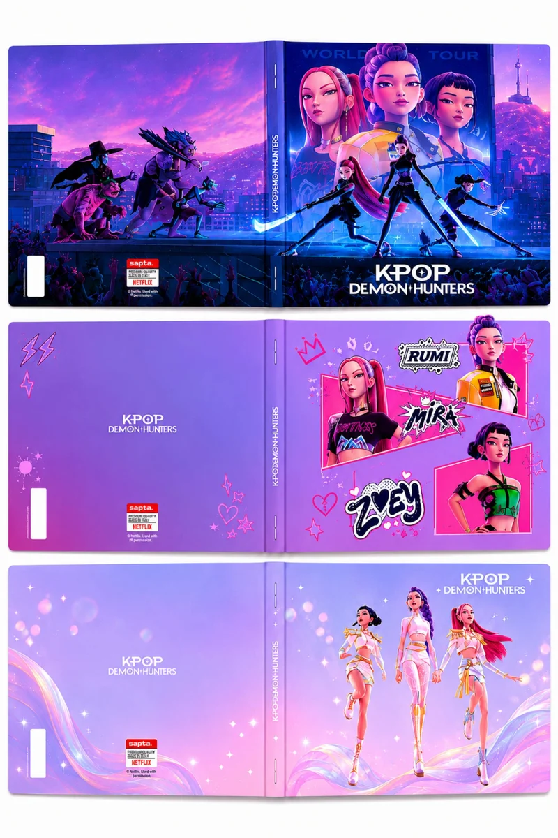 Quaderno K-Pop Demon Hunters 20+1ff 80gr A4