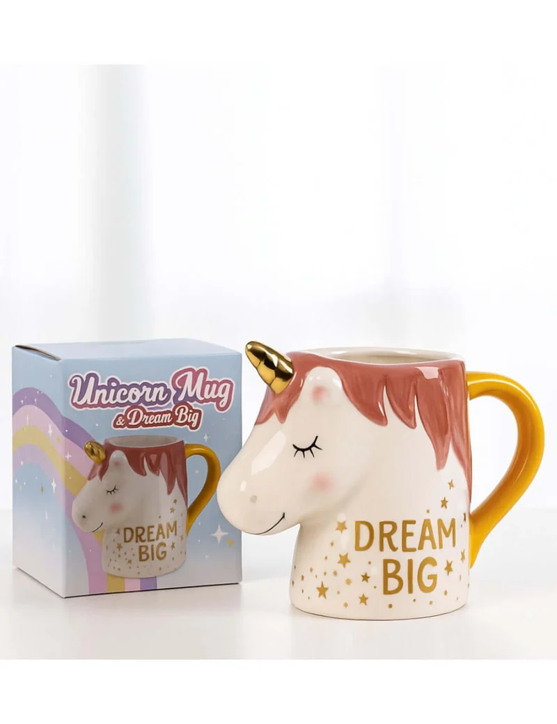 Tazza In Ceramica Unicorno Dream Big 375ml