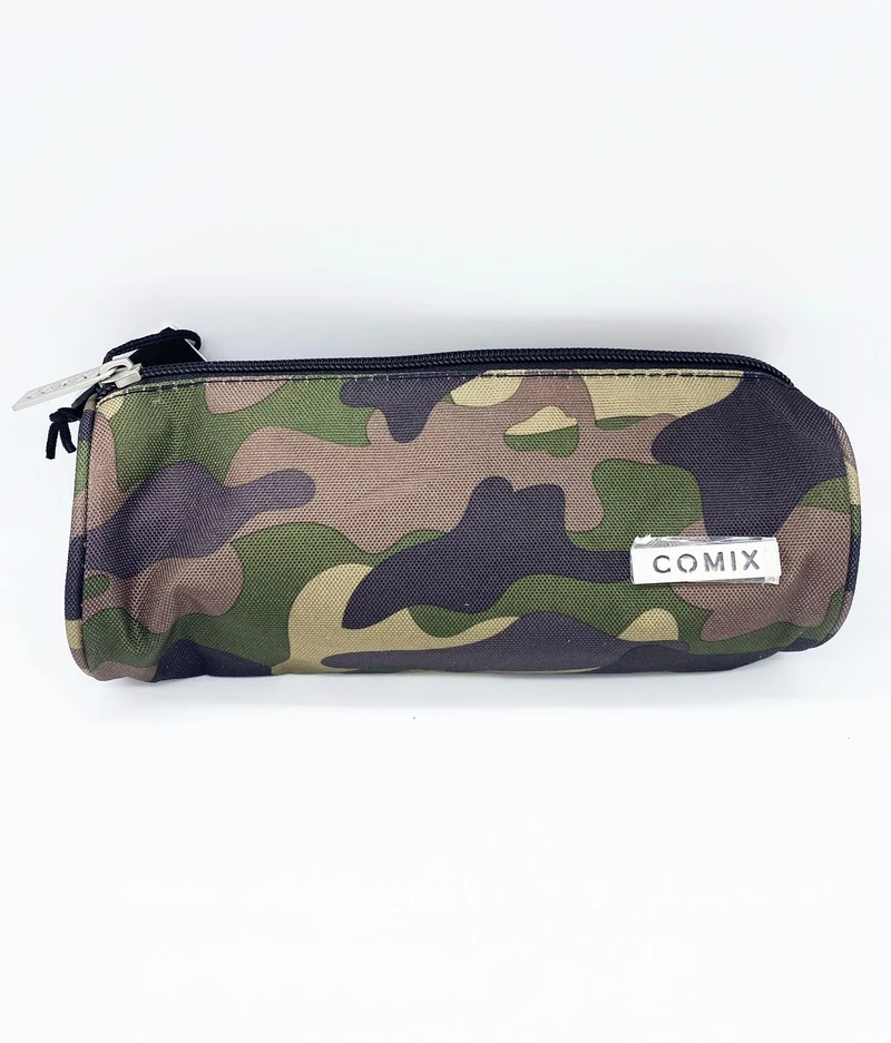 Astuccio Portapenne Ovale Comix Camo Militare