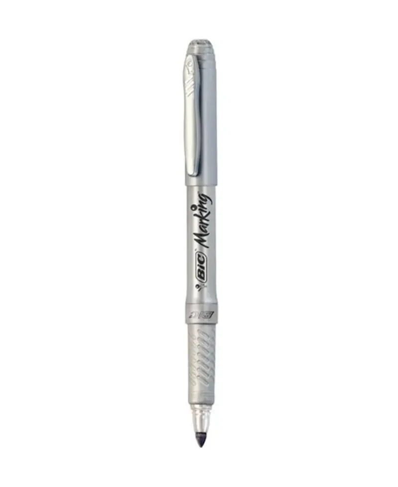Bic Mark Metallic Permanente Fine Argento