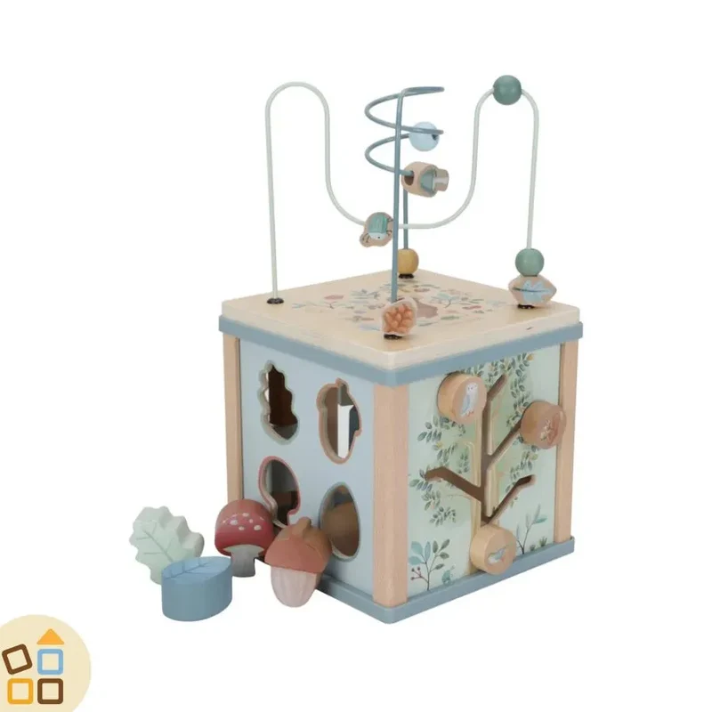 CUBO MONTESSORI ATTIVITA', AZZURRO FOREST FRIENDS