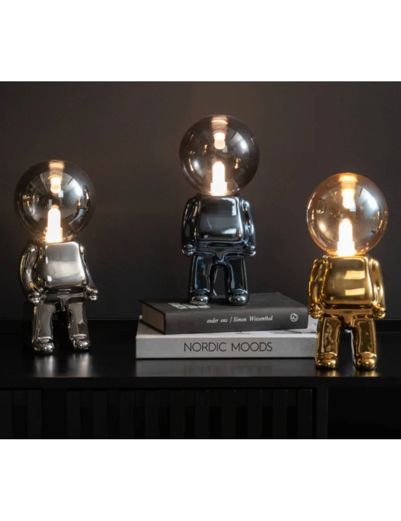 Lampada Da Tavolo In Ceramica Astronauta Ross LED 27cm