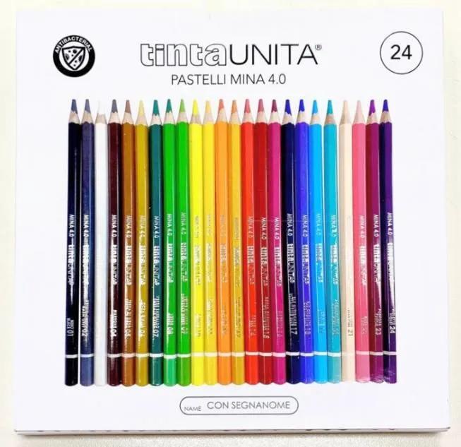 Pastelli Tinta Unita 4.0mm 24pz.