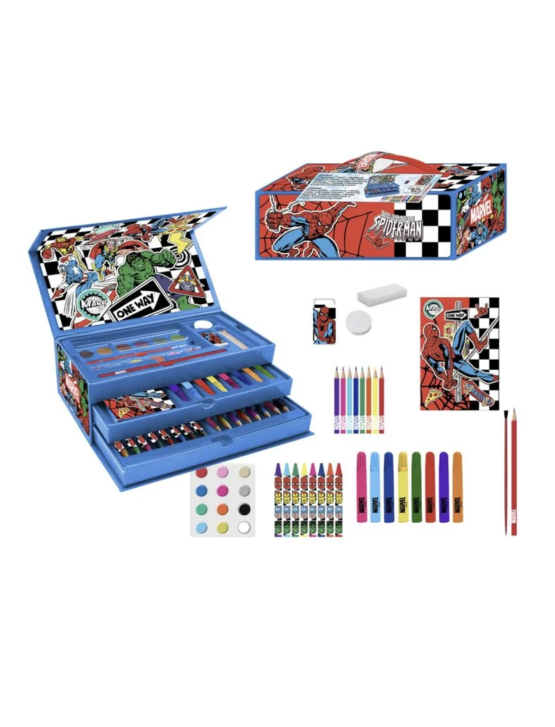 Set Cartoleria Da Colorare Marvel Avengers