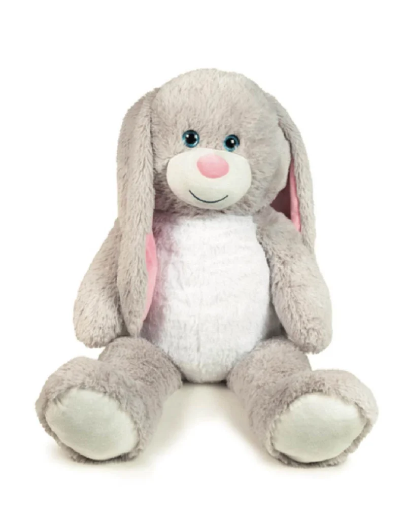 Peluche Coniglio Con Occhi Azzurri Glitter 100cm