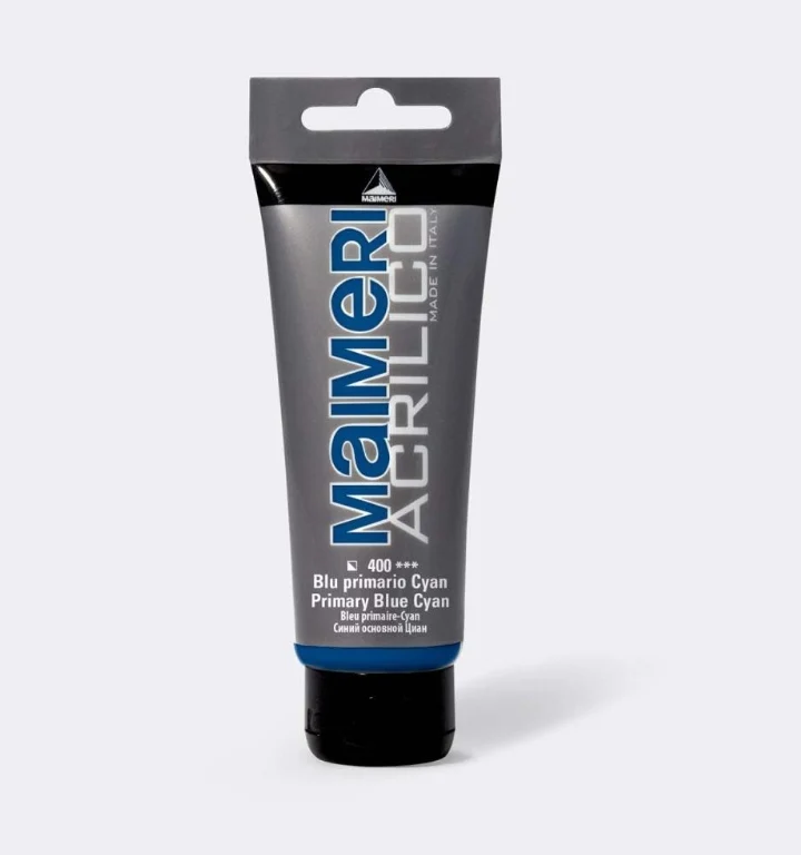 Maimeri Vernice Acrilica Blu Primario Ciano 75ml