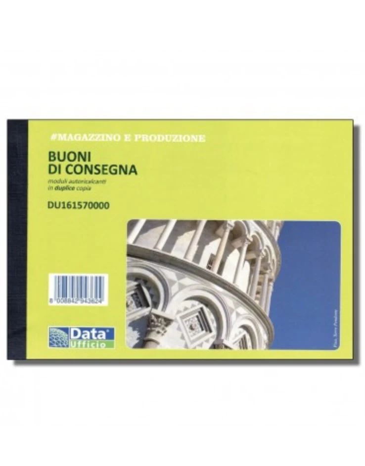 Blocco Buono Di Consegna Duplice Copia 11x16