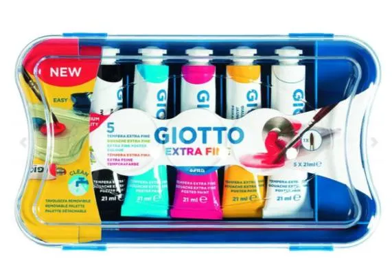 Tempera Giotto 5 Colori 21ml