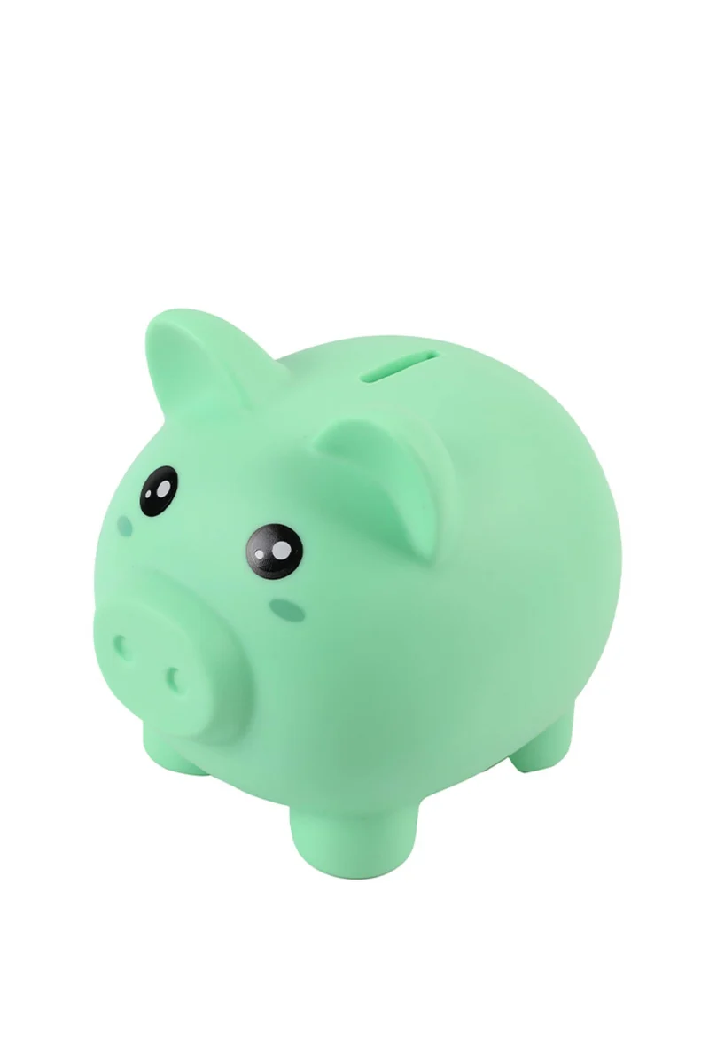 Salvadanaio In Plastica Green Piggy