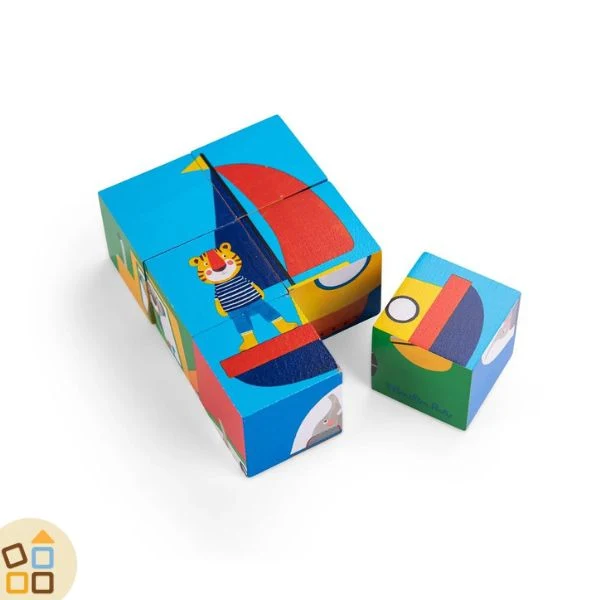 CUBI PUZZLE IN LEGNO, LES POPIPOP