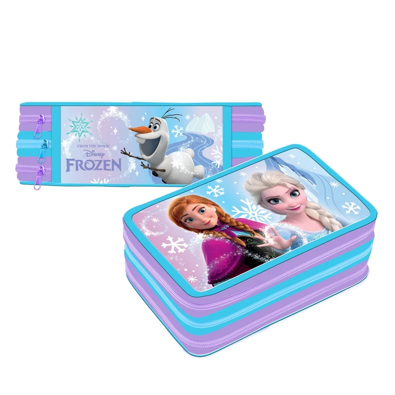 Astuccio Completo 3 Zip Disney Frozen Premium