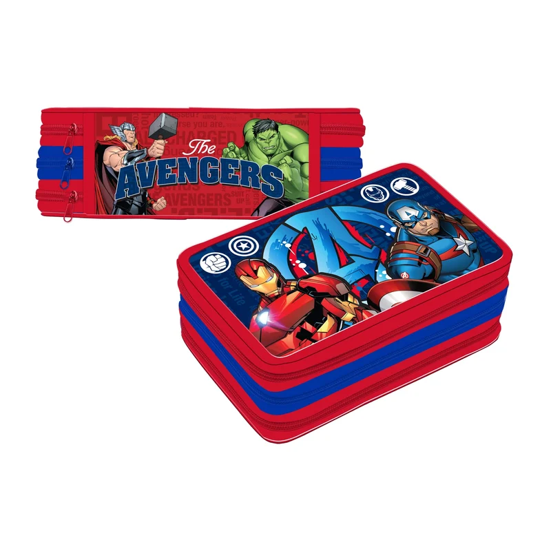 Astuccio Completo 3 Zip Premium Marvel Avengers