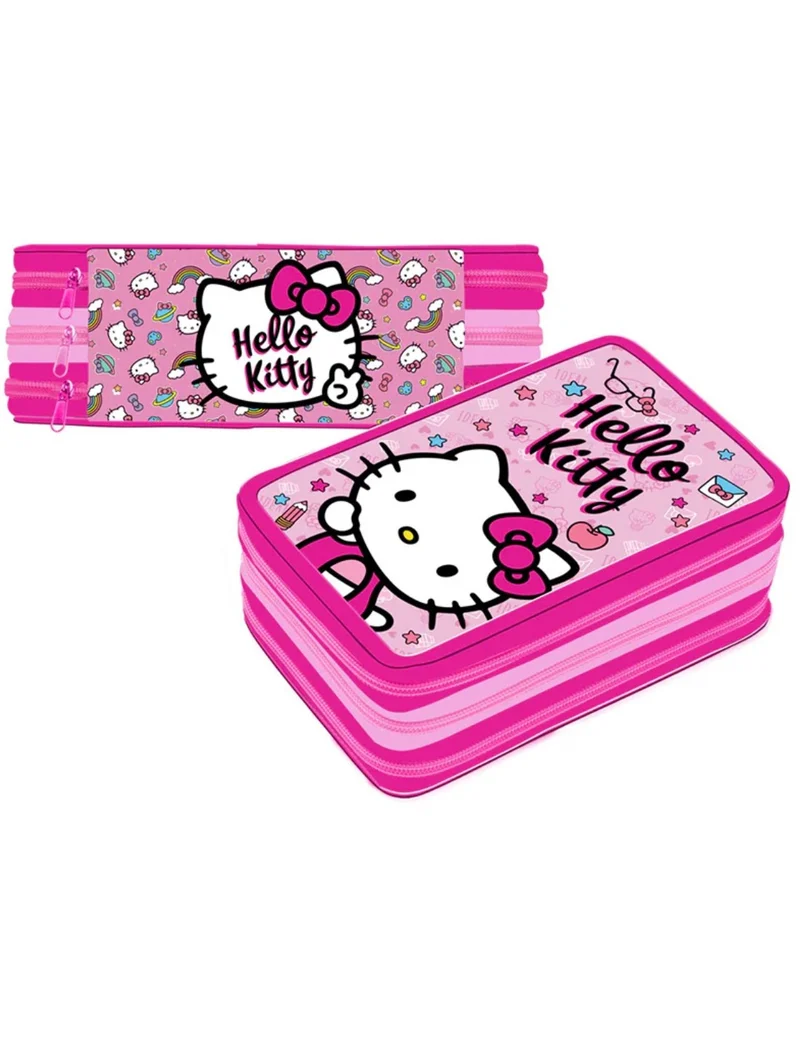 Astuccio Completo 3 Zip Hello Kitty Premium
