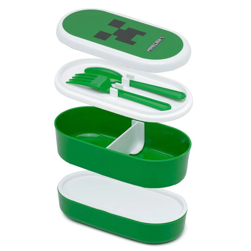 Set Porta Pranzo E Posate In Plastica Minecraft