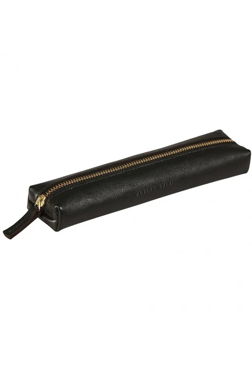 Astuccio Pelle Portapenne Nero