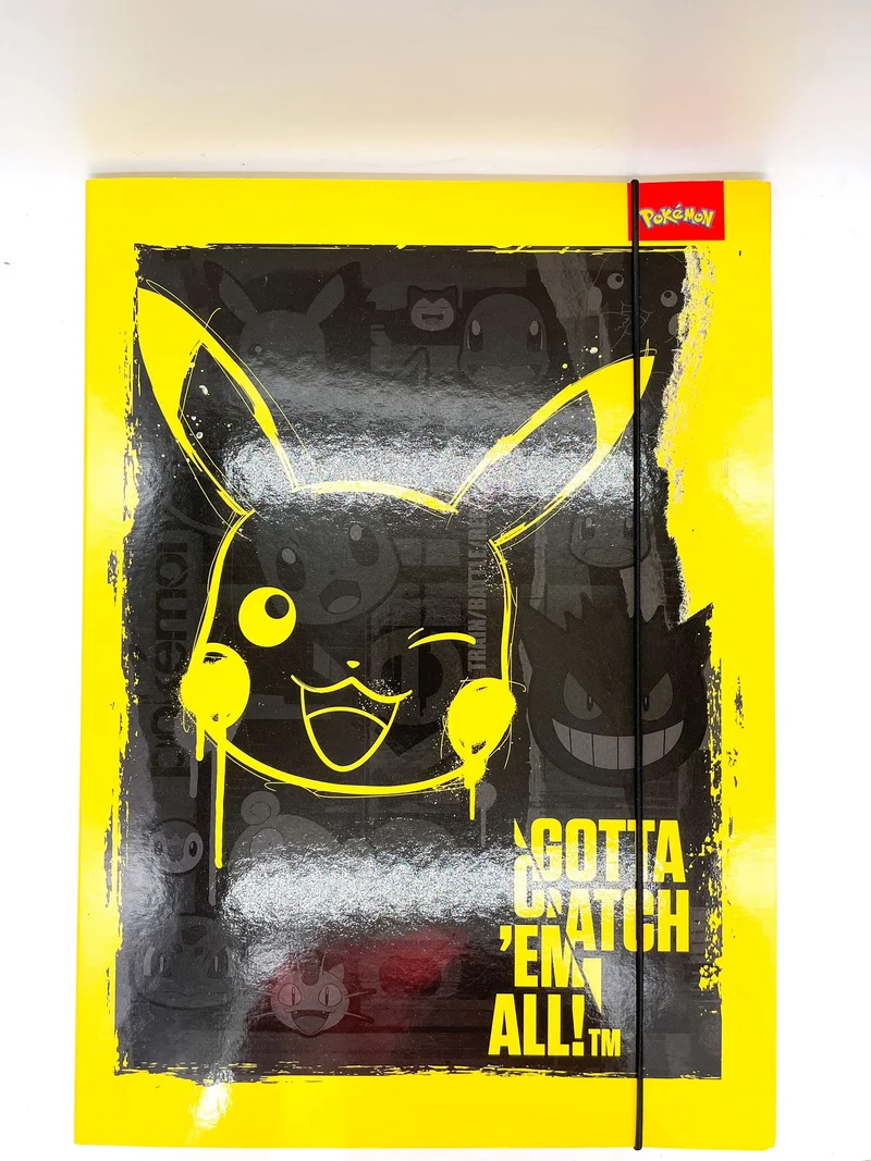 Cartellina Con Elastico 3 Lembi 25x35 Pokemon