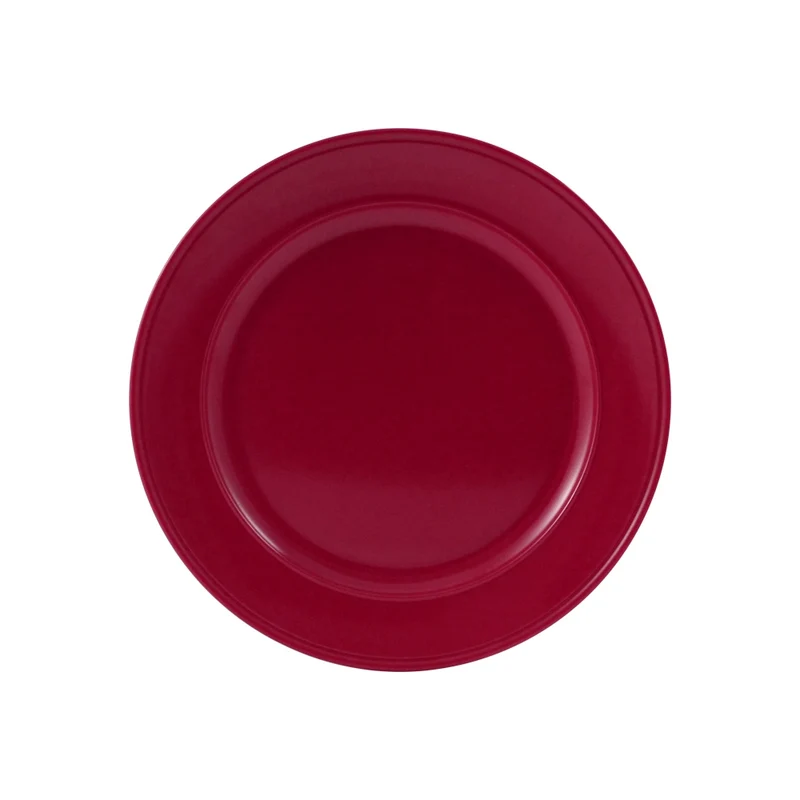 Rice Piatto Piano Melamina Bordeaux 26cm