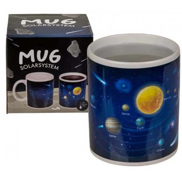Tazza In Ceramica Sistema Solare Con Disegno Termico