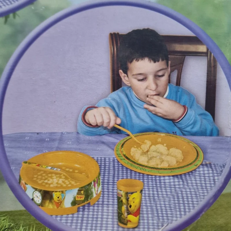 Set Merenda Disney Piatti e Bicchiere in Plastica