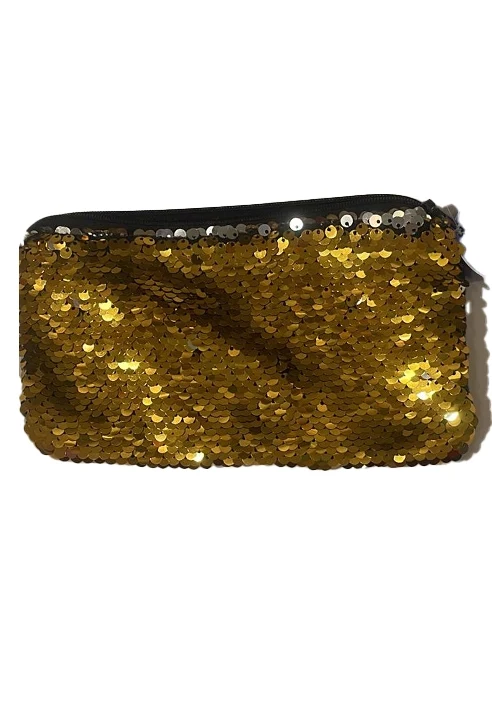 Borsa Pochette Paillettes Oro E Argento