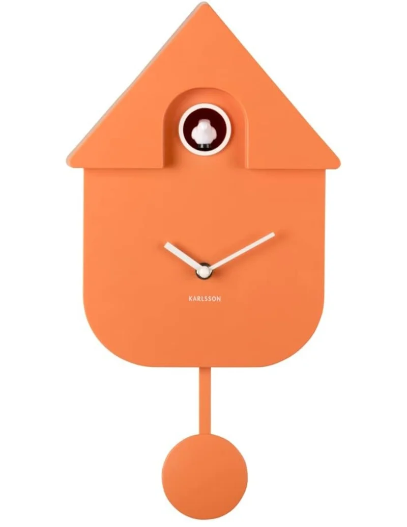 Orologio Moderno A Cucù In ABS Arancione