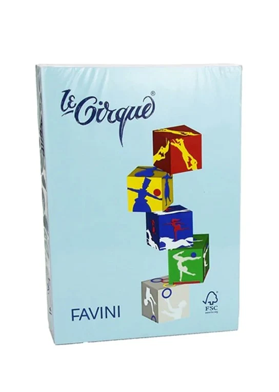 Risma Di Carta Colorata Favini Le Cirque A4 Celeste 80g 500 Fogli