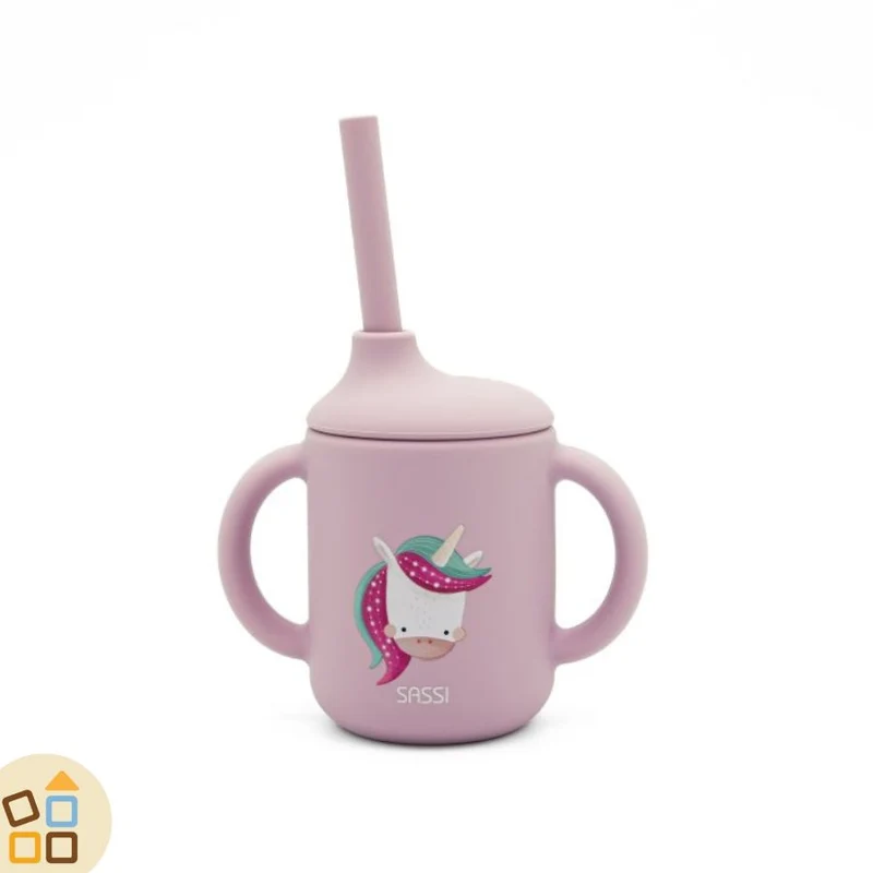 BICCHIERE CON CANNUCCIA UNICORNO