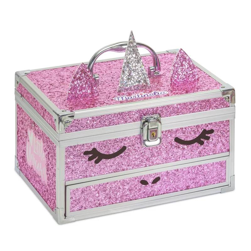 Trousse Cofanetto Make Up Unicorno Rosa